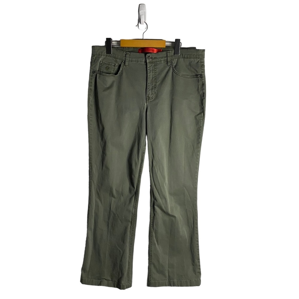 Gloria Vanderbilt Jeans Women's Green Khaki Slim Straight Jeans
